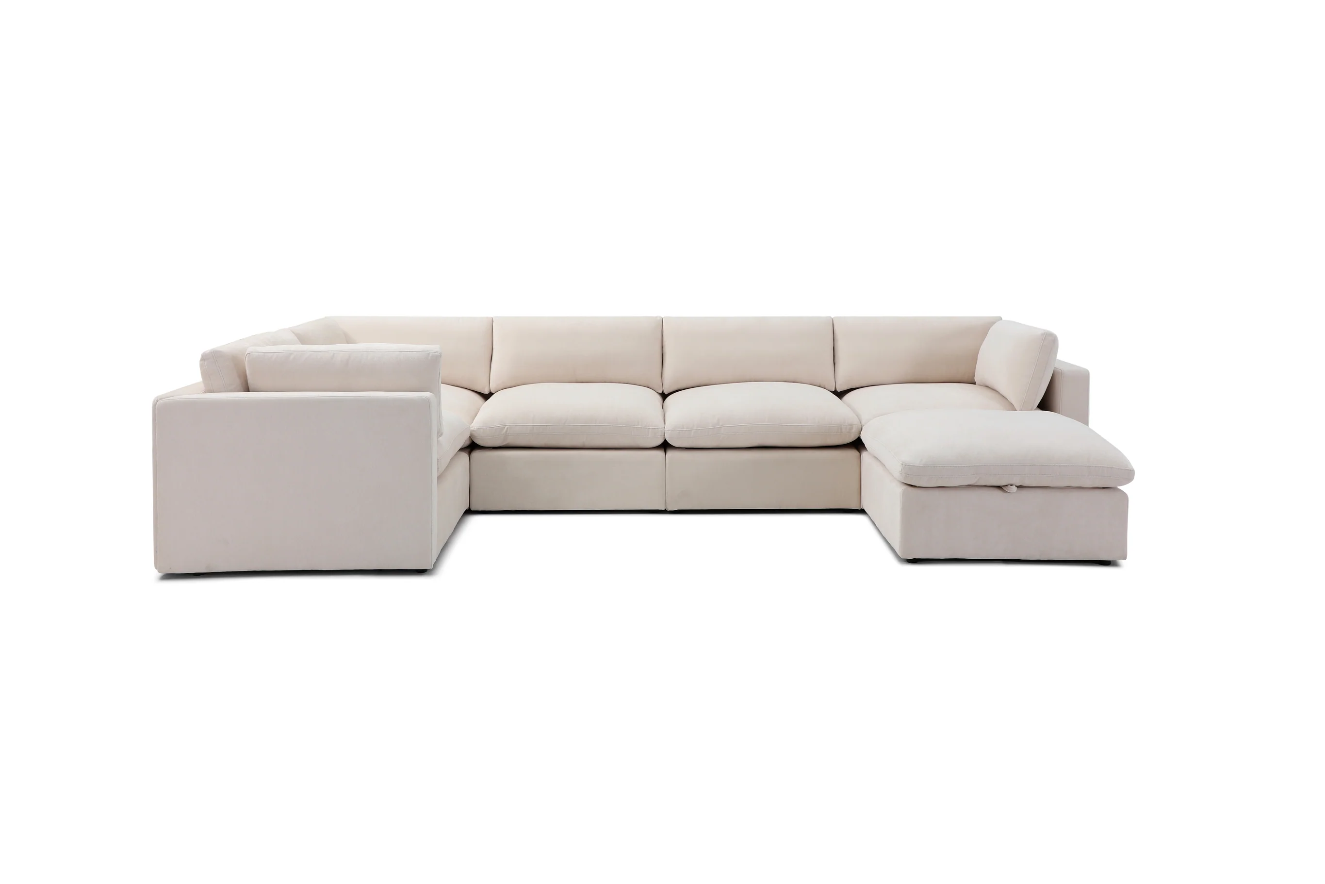 Bella Pillow Grand Corner + Ottoman - Image 4