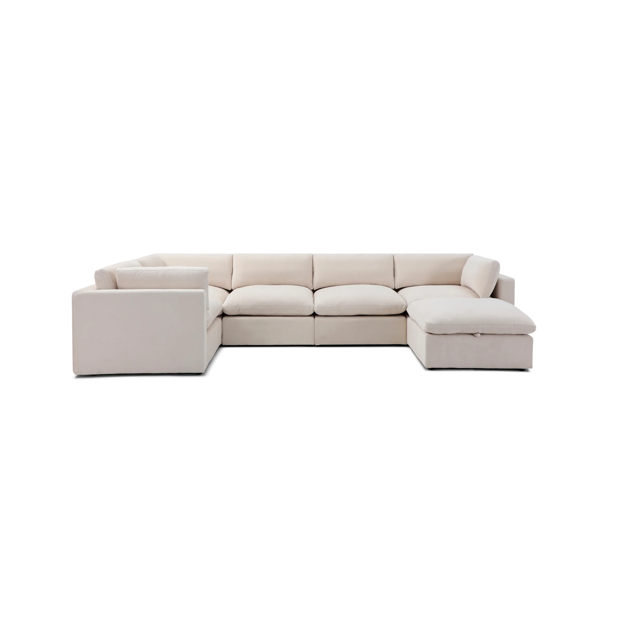 Bella Pillow Grand Corner + Ottoman - Image 46
