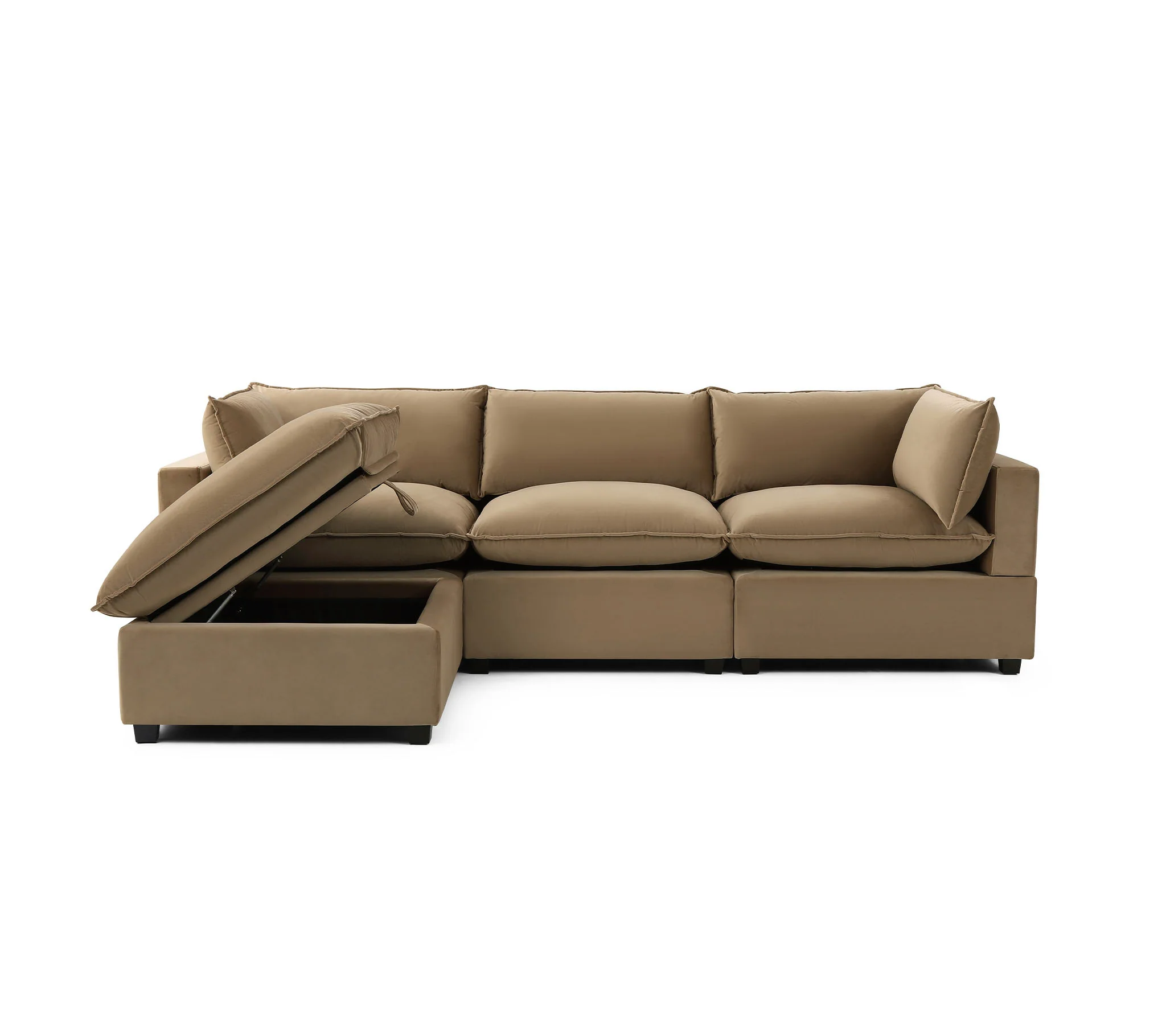 Luna Sofa 122" + Storage Ottoman - Image 4