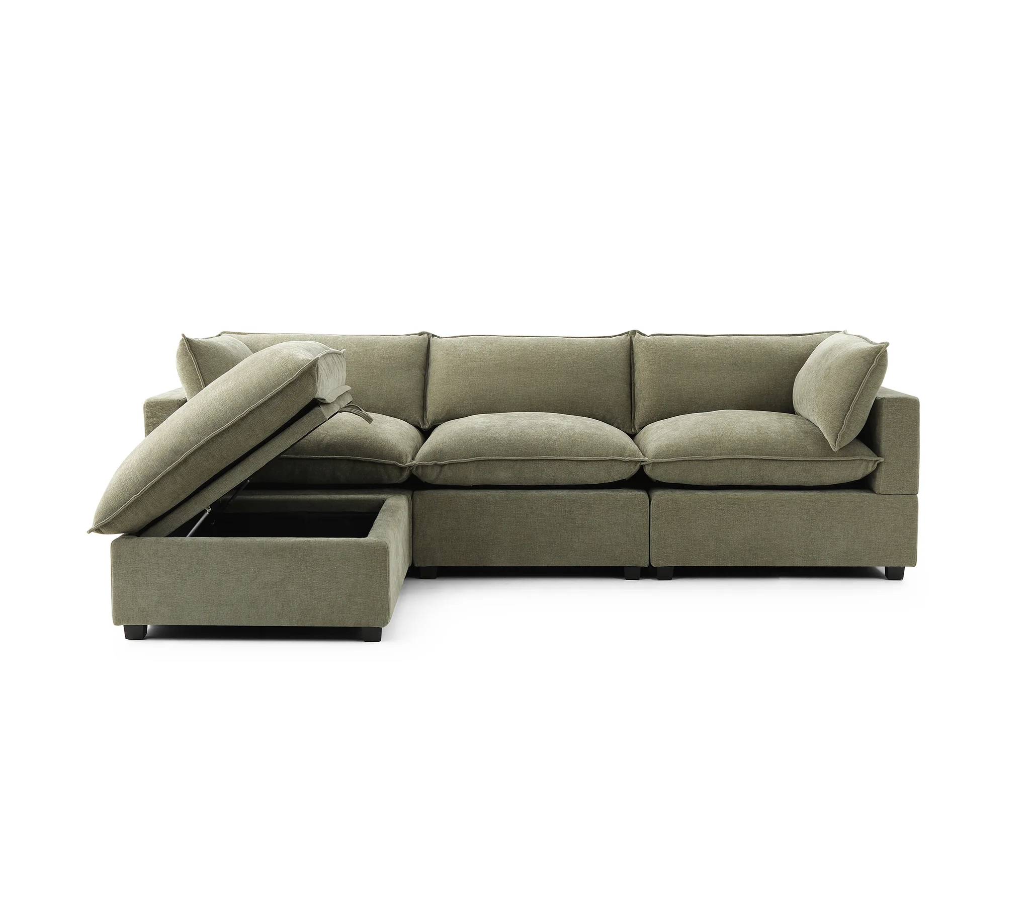 Luna Sofa 122" + Storage Ottoman - Image 5
