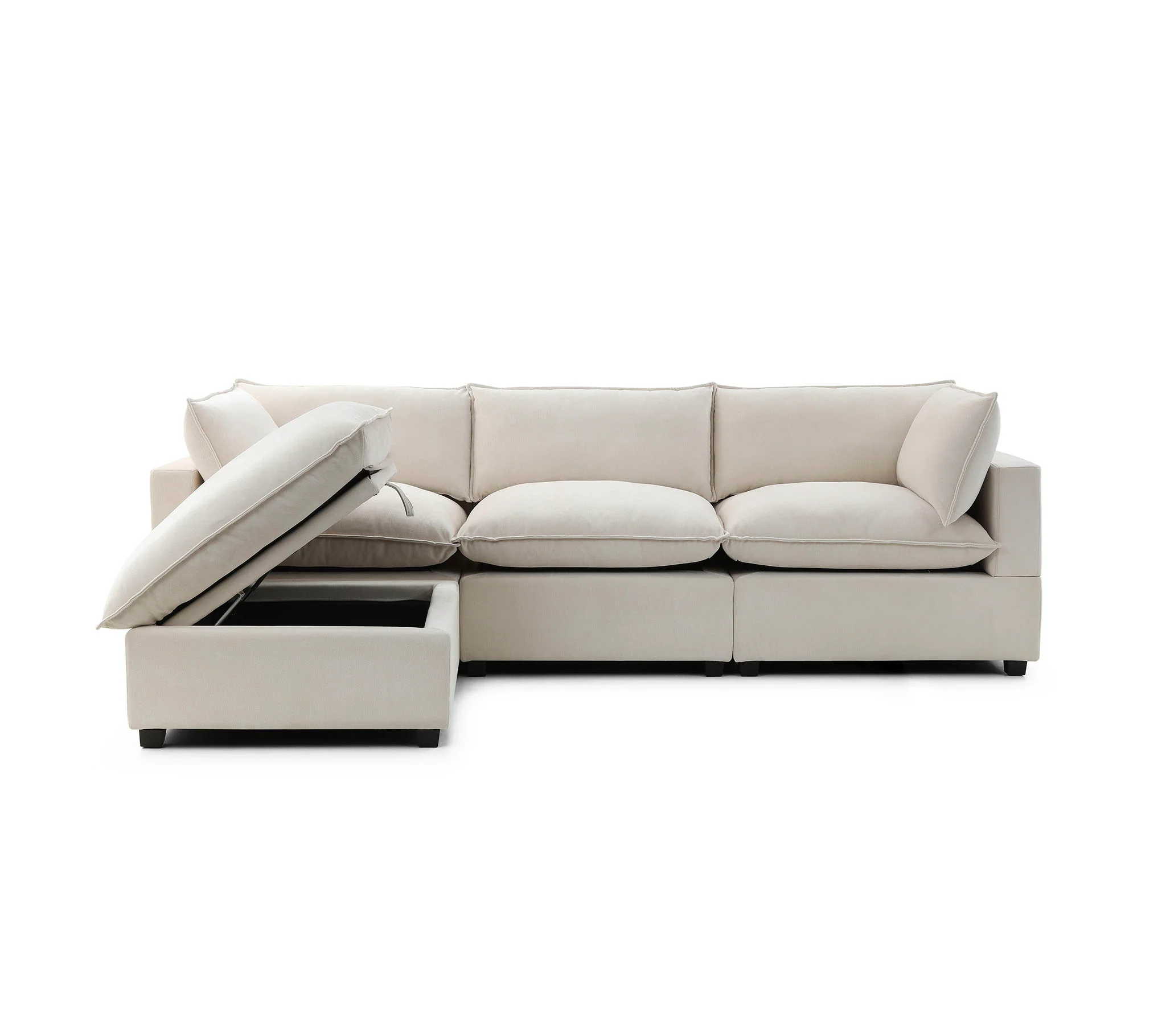Luna Sofa 122" + Storage Ottoman - Image 8