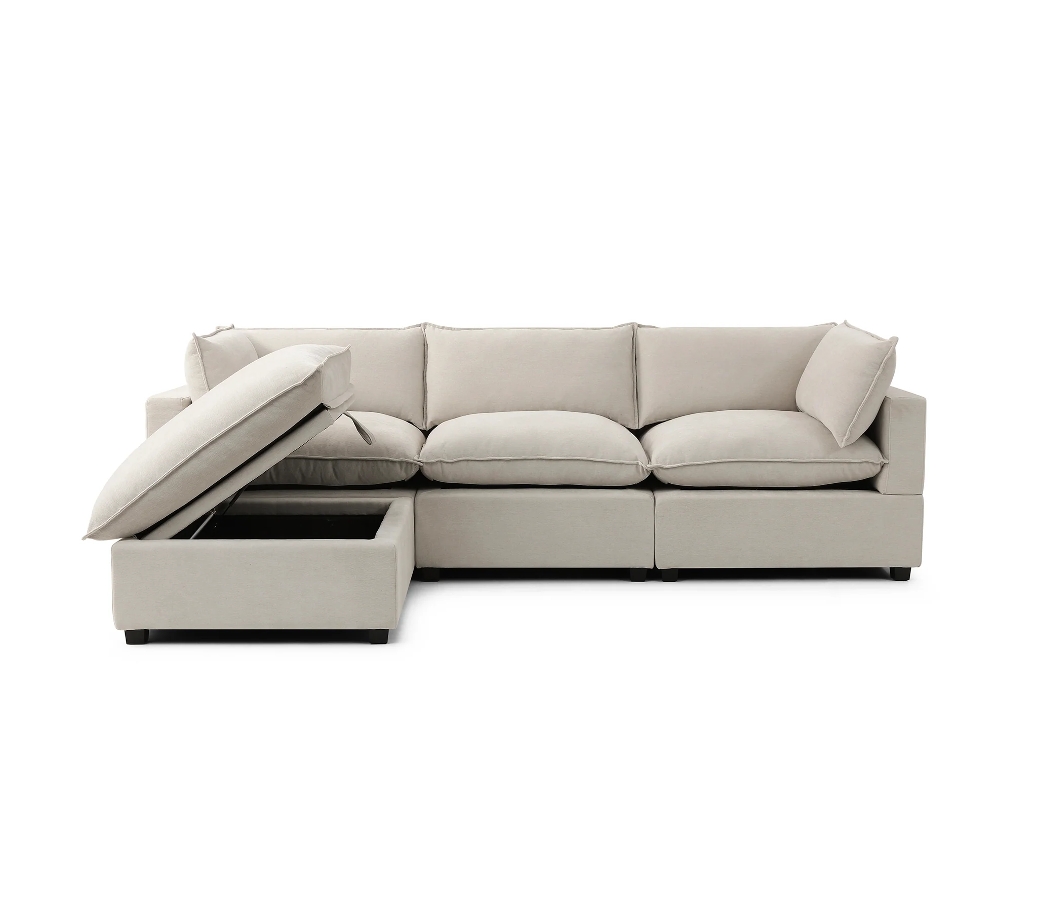 Luna Sofa 122" + Storage Ottoman - Image 9